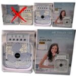 10 Inches | Large Size Portable Mist Cooling Fan | Usb Electric Fan With Led Night Light, Fine Mist Water, And Humidifier Function | Led Night Light Water Mist | Random Color