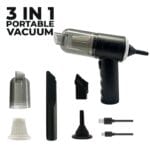 3 In 1 Portable Vacuum Cleaner Duster Blower | Air Pump Wireless Hand-held Cleaning For Car Home - Image 3
