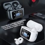 Black A9 Pro ANC AirPods with Screen | Bluetooth 5.4 - Image 3
