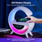 BT 3401 LED Wireless Charging Speaker & Atmosphere Lamp - Image 4