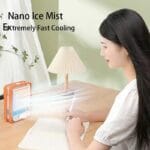 Portable USB Air Cooler Fan – 3-Speed, Mist Spray, Rechargeable | Random Color - Image 2