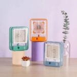 Portable USB Air Cooler Fan – 3-Speed, Mist Spray, Rechargeable | Random Color - Image 9