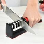 3-in-1 Knife Sharpener Set with Ceramic Peeler | 3-Stage Blade Sharpener & Non-Slip Handle - Image 8