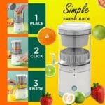 Portable Electric Citrus Juicer | USB Rechargeable, Hands-Free Orange & Lemon Juice Extractor, Easy to Clean - Image 2