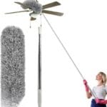 Extendable Microfiber Duster with Long Telescopic Handle | Long Reach, Bendable Head, Washable Fan & Ceiling Cleaner - Image 2