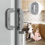 Child Safety Refrigerator Lock | Double Button | Baby Proof | White & Grey - Image 5