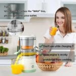Portable Electric Citrus Juicer | USB Rechargeable, Hands-Free Orange & Lemon Juice Extractor, Easy to Clean - Image 5